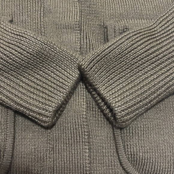 Burberry Brit Olive Green Knit Sweater with Toggle Buttons - Picture 5 of 9